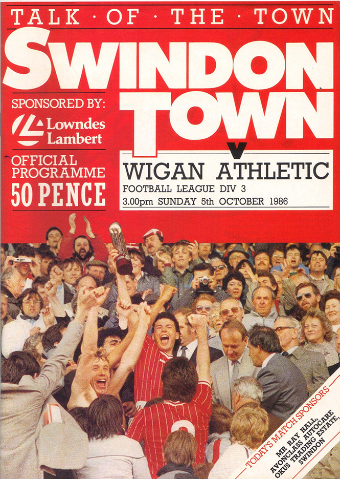 <b>Sunday, October 5, 1986</b><br />vs. Wigan Athletic (Home)